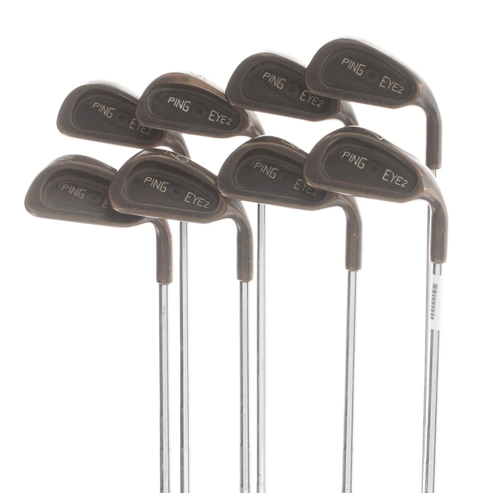 Ping Eye 2 BeCu Steel Mens Right Hand Irons 3-PW Black Dot Regular - Ping Karsten