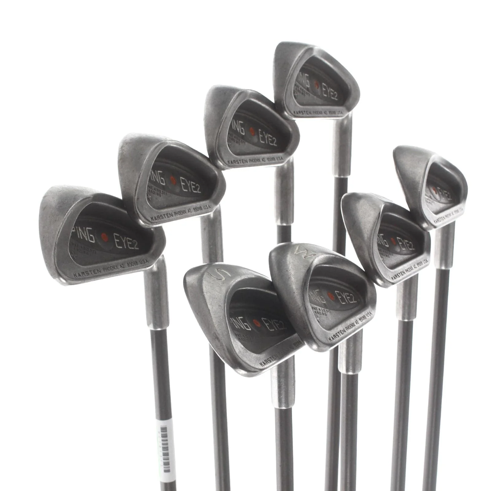Ping Eye 2 Graphite Mens Right Hand Irons 4-SW Orange Dot 2.25* Flat Regular - Aldila - Image 2