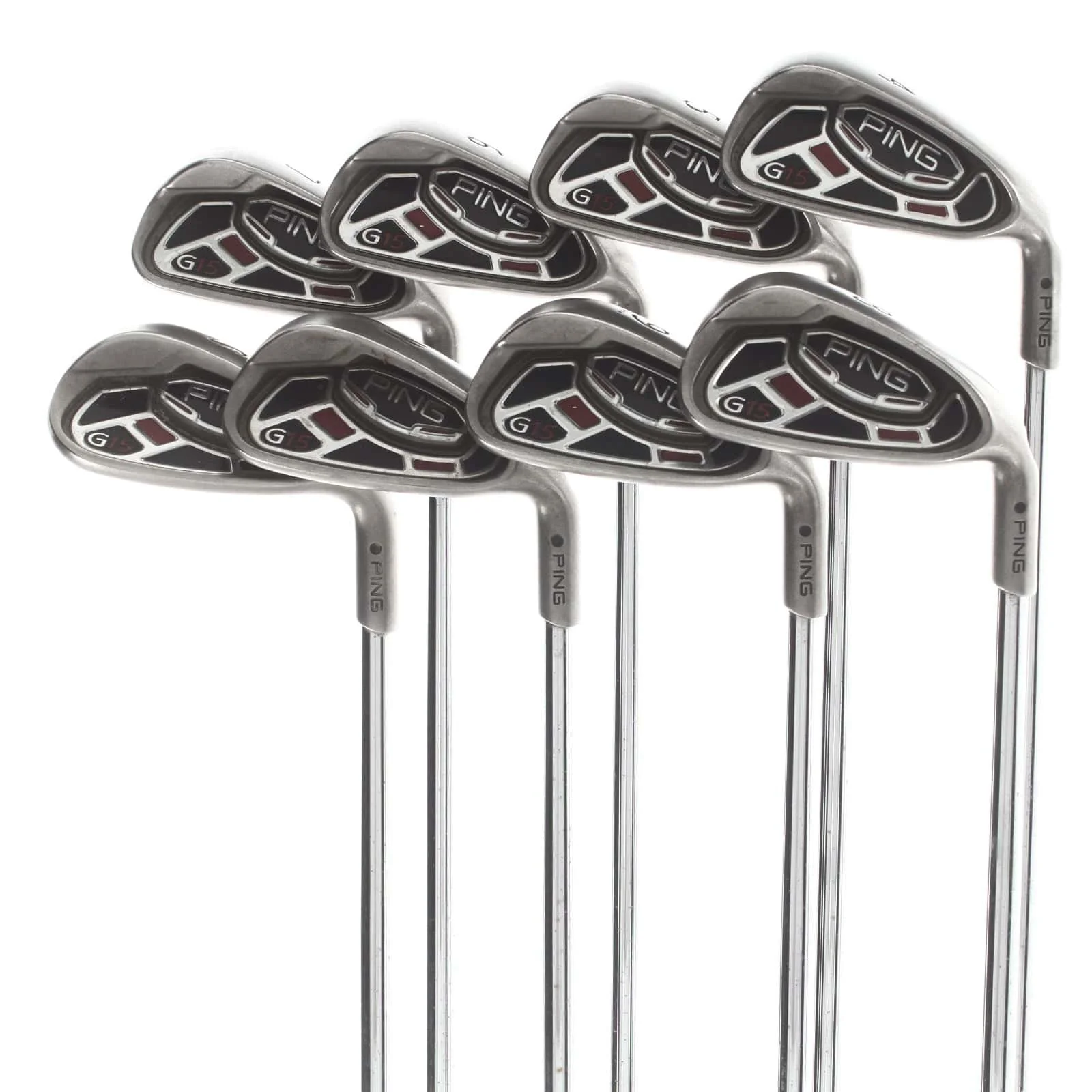 Ping G-15 Steel Mens Right Hand Irons 4-SW Black Dot Regular - Ping Steel