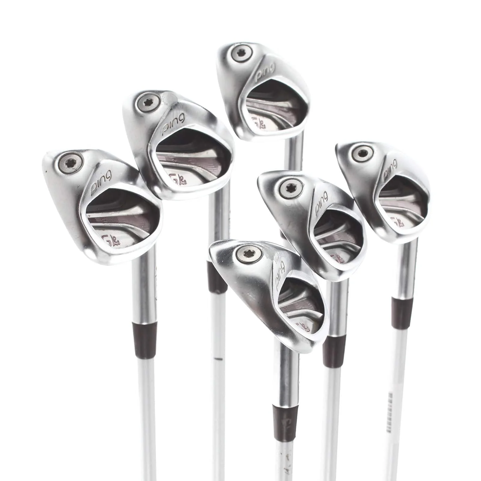 Ping G Le2 Graphite Ladies Right Hand Irons 7-SW+AW Orange Dot 2* Flat Ladies - Ping ULT 240 - Image 2