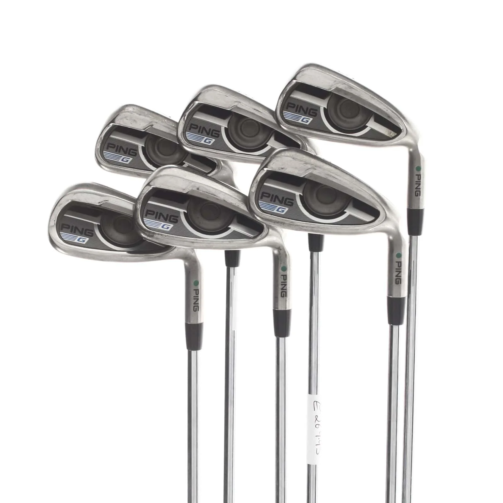 Ping G Series Steel Mens Right Hand Irons 5-PW Green Dot 1.5* Upright Regular - Ping AWT 2.0