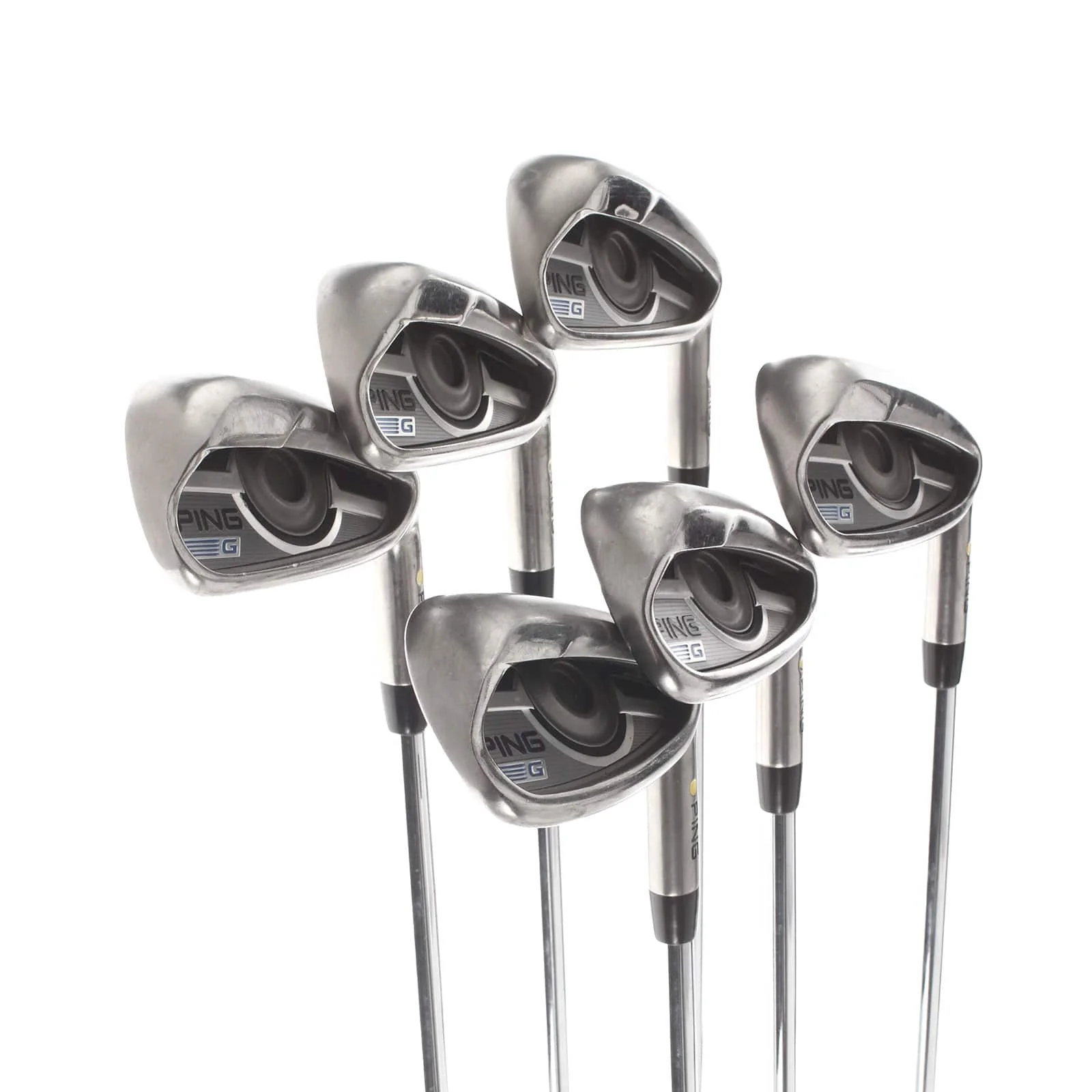 Ping G-Series Steel Mens Right Hand Irons 5-PW Yellow Dot 1.5* Upright Regular - Ping AWT 2.0 - Image 2