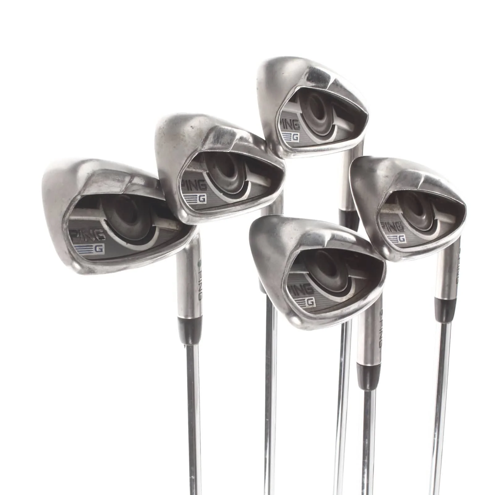 Ping G Series Steel Mens Right Hand Irons 6-PW Green Dot 2* Upright Regular - Ping AWT 2.0 - Image 2
