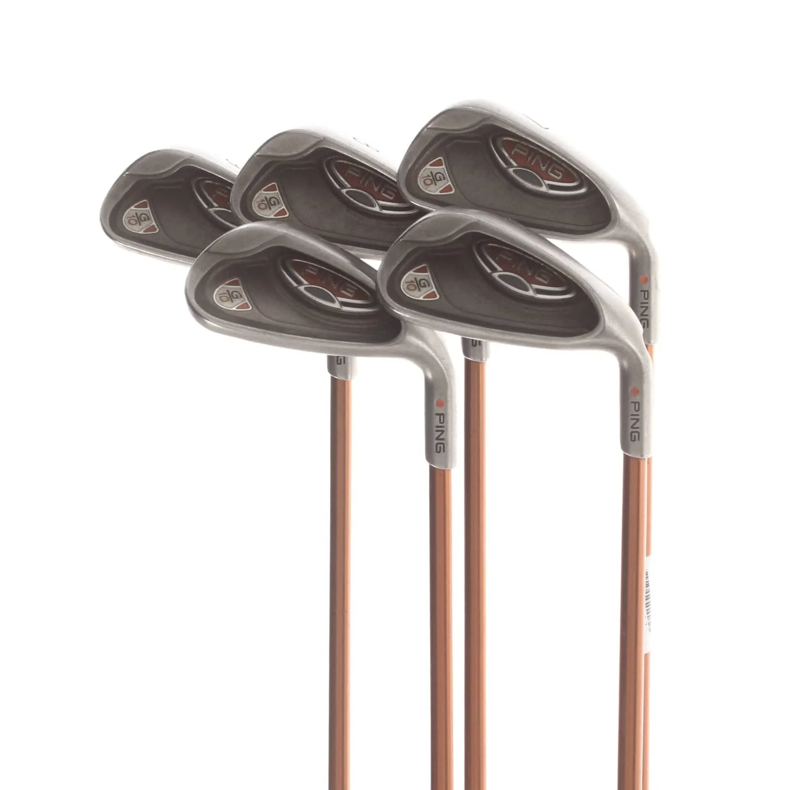 Ping G10 Graphite Mens Right Hand Irons 7-SW Orange Dot 2.25* Flat Regular - Ping 129