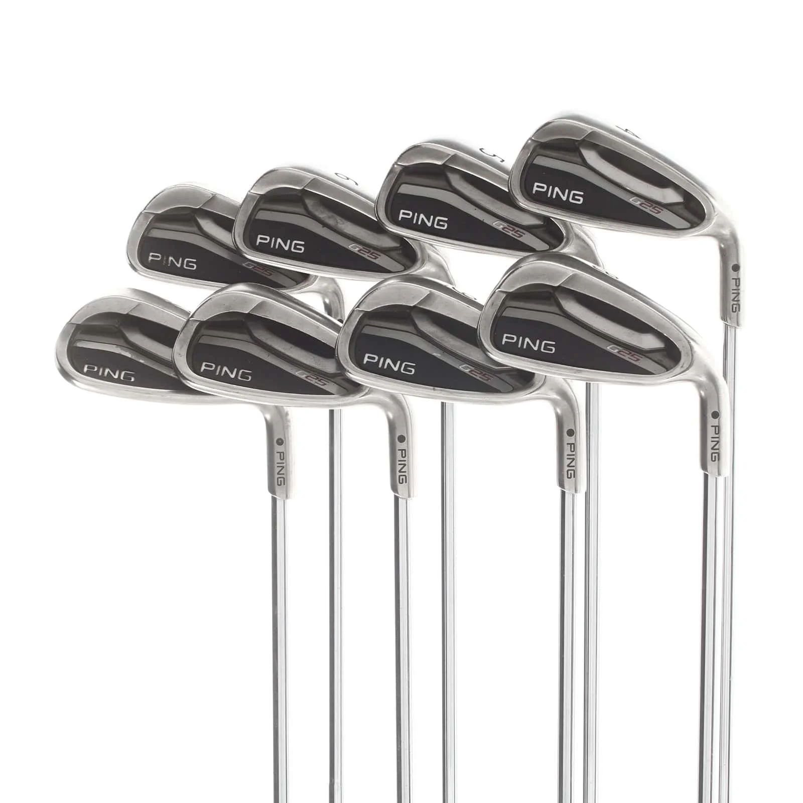 Ping G25 Steel Mens Right Hand Irons 4-SW Black Dot Regular - CFS