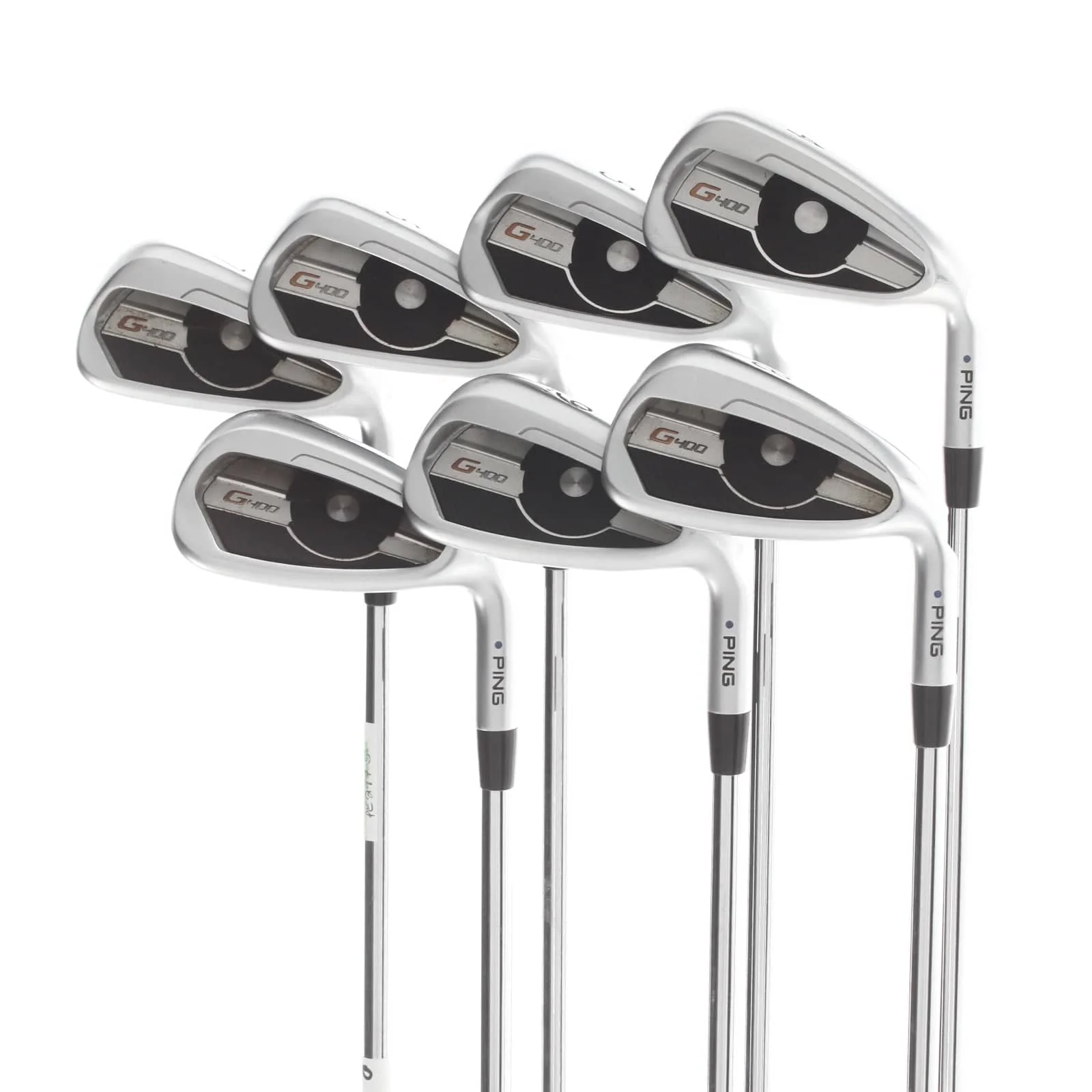 Ping G400 Steel Mens Right Hand Irons 4-PW Blue Dot 1* Upright Regular - Ping AWT 2.0