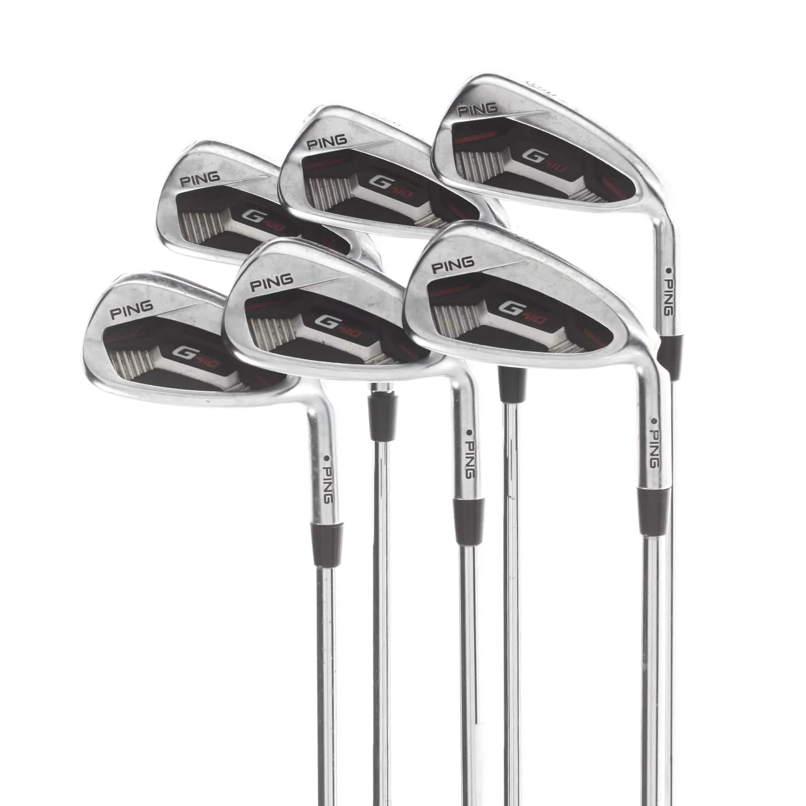 Ping G410 Steel Mens Right Hand Irons 5-PW Black Dot Regular - KBS Tour 110