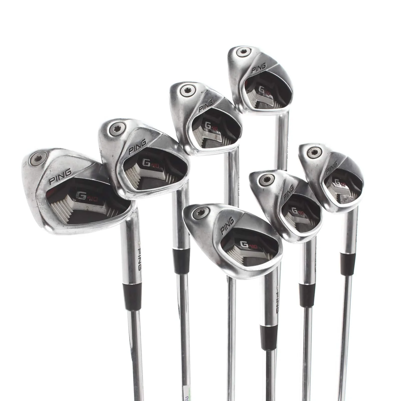 Ping G410 Steel Mens Right Hand Irons 5-SW White Dot 3* Upright Stiff - Ping AWT 2.0 - Image 2