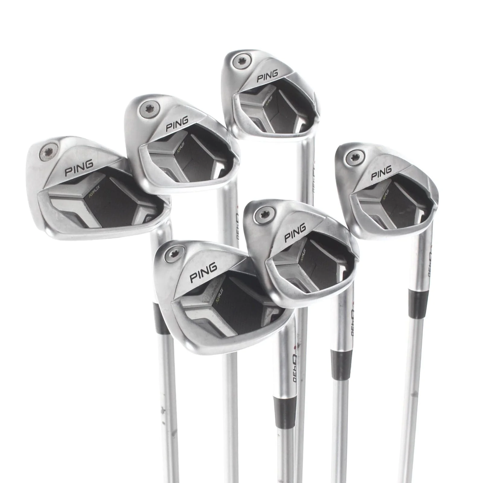 Ping G430 Graphite Mens Right Hand Irons 5-PW Red Dot 1* Flat Senior - Ping Alta Quick 35g - Image 2