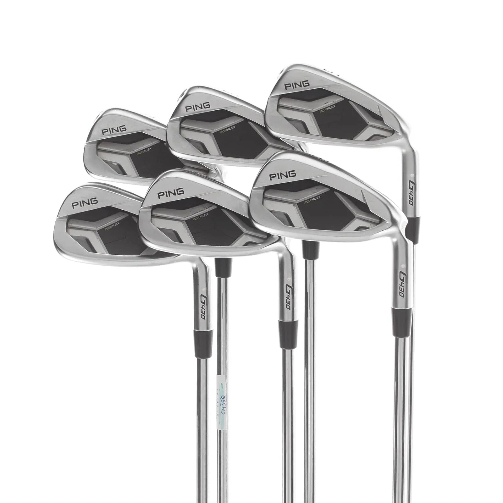 Ping G430 Steel Mens Right Hand Irons 5-PW White Dot 3* Upright Stiff - AWT 2.0