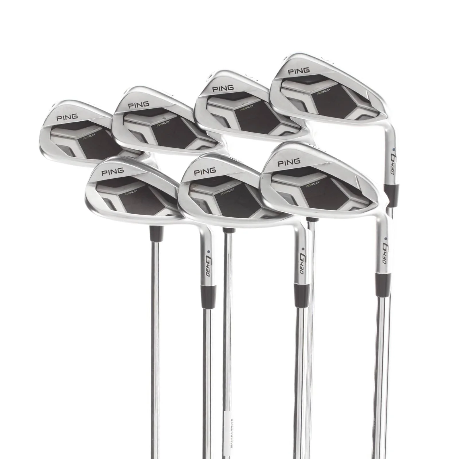 Ping G430 Steel Mens Right Hand Irons 5-SW Black Dot 1* Upright Regular - Ping AWT 2.0