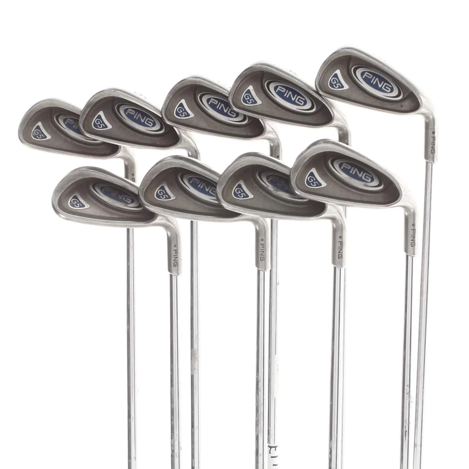 Ping G5 Steel Mens Right Hand Irons 3-SW Black Dot Regular -