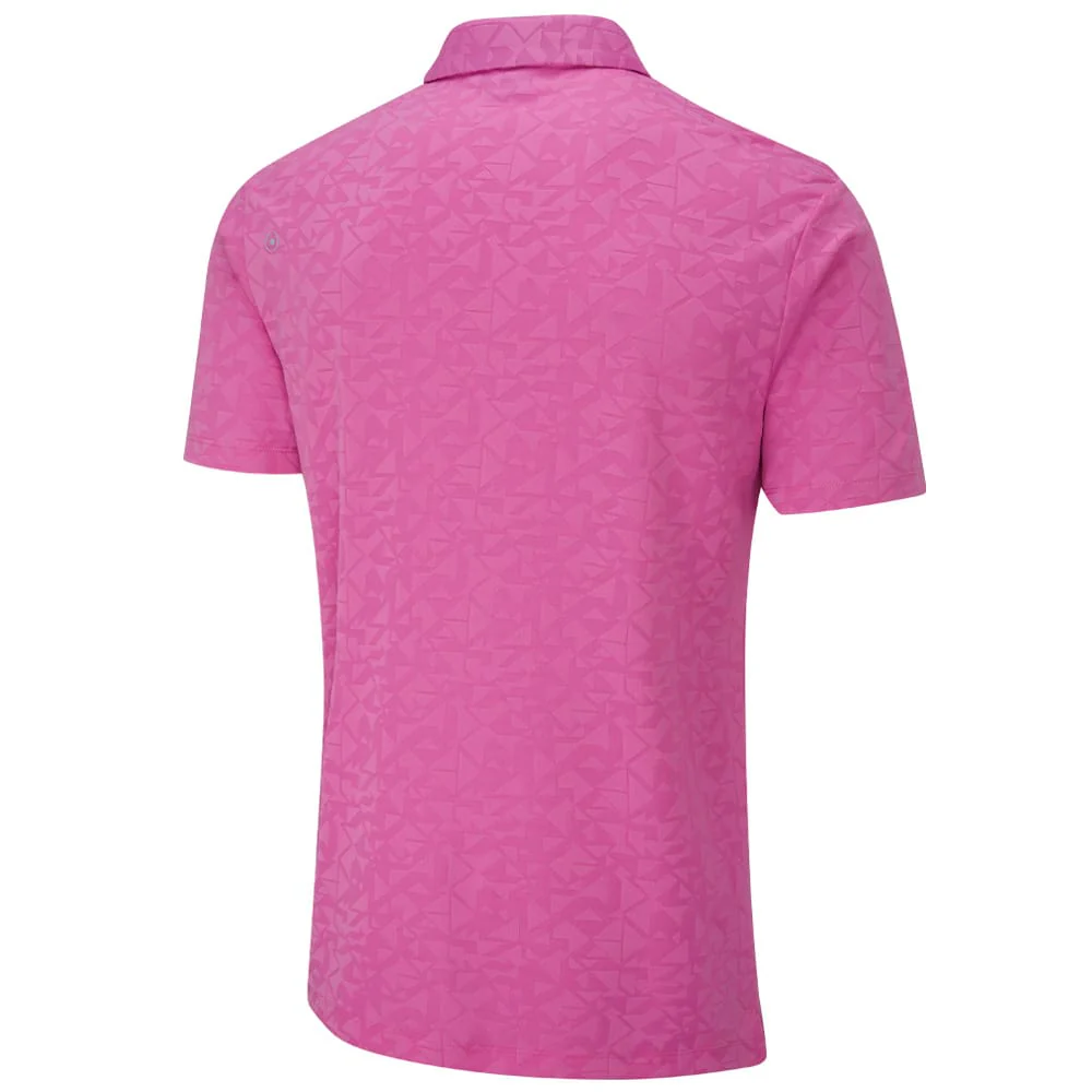 Ping Geo-Camo Polo Shirt - Ultra Pink - Image 2