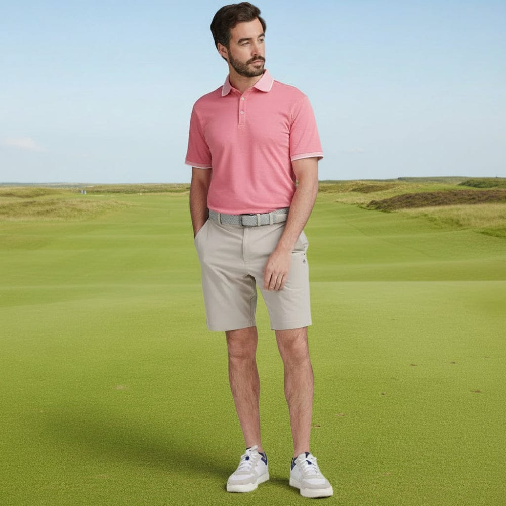 Ping Gideon Polo Shirt - Rhapsody Pink Marl - Image 4