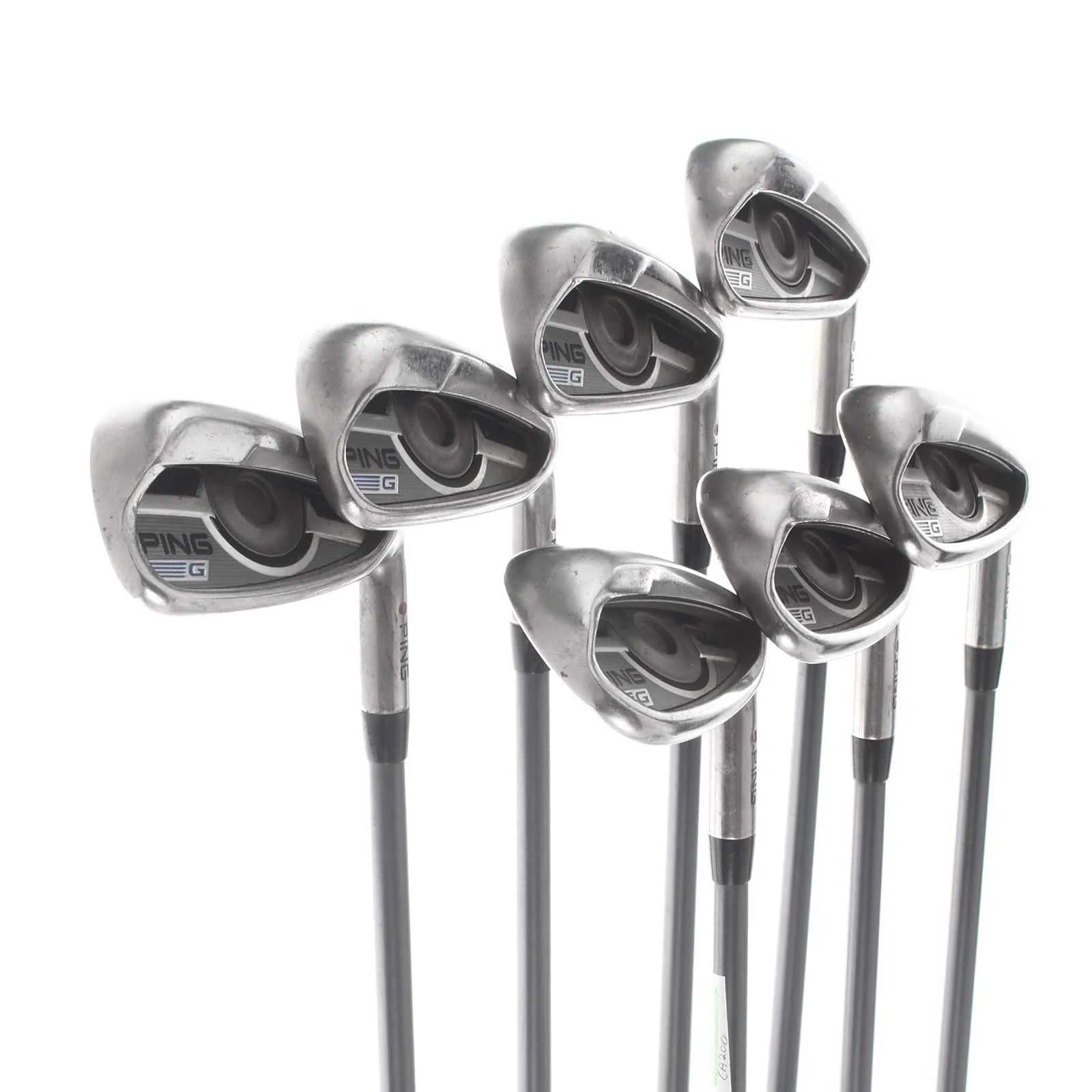 Ping G Series Graphite Mens Right Hand Irons 5-SW Red Dot 1* Flat Regular - Ping CFS 70 - Image 2