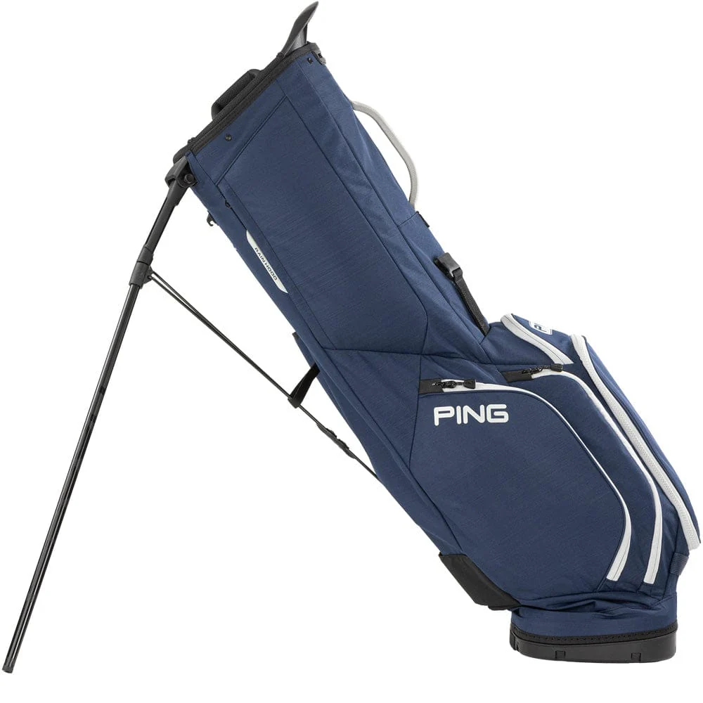 Ping Hoofer Lite Stand Bag - Heather Navy/Platinum - Image 2