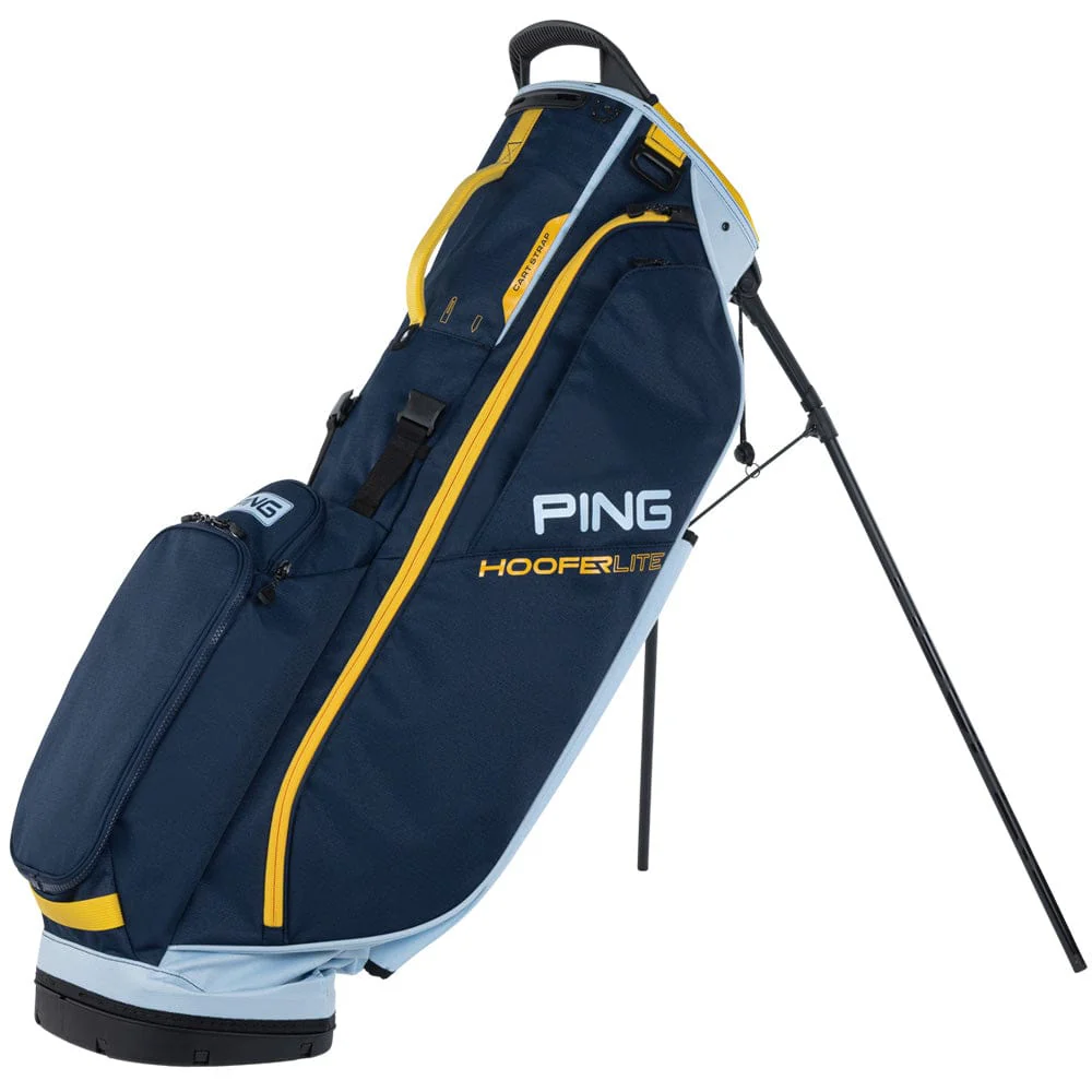 Ping Hoofer Lite Stand Bag - Navy/Crystal/Lemon