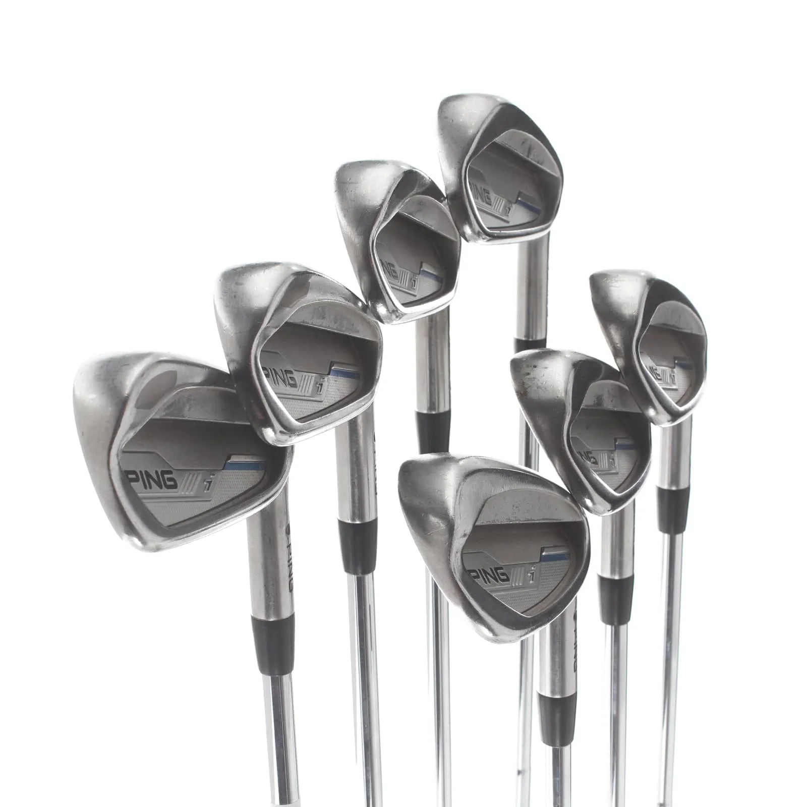 Ping i-Series E1 Steel Mens Right Hand Irons 4-PW Black Dot Stiff - CFS Distance - Image 2