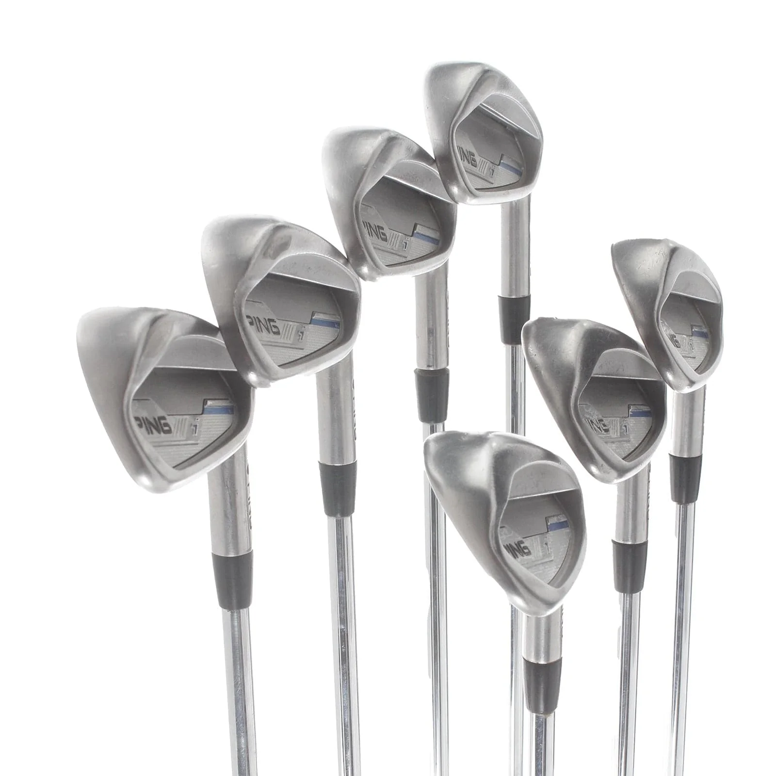 Ping i-Series E1 Steel Mens Right Hand Irons 4-PW Blue Dot 0.75* Upright Regular - Ping CFS - Image 2