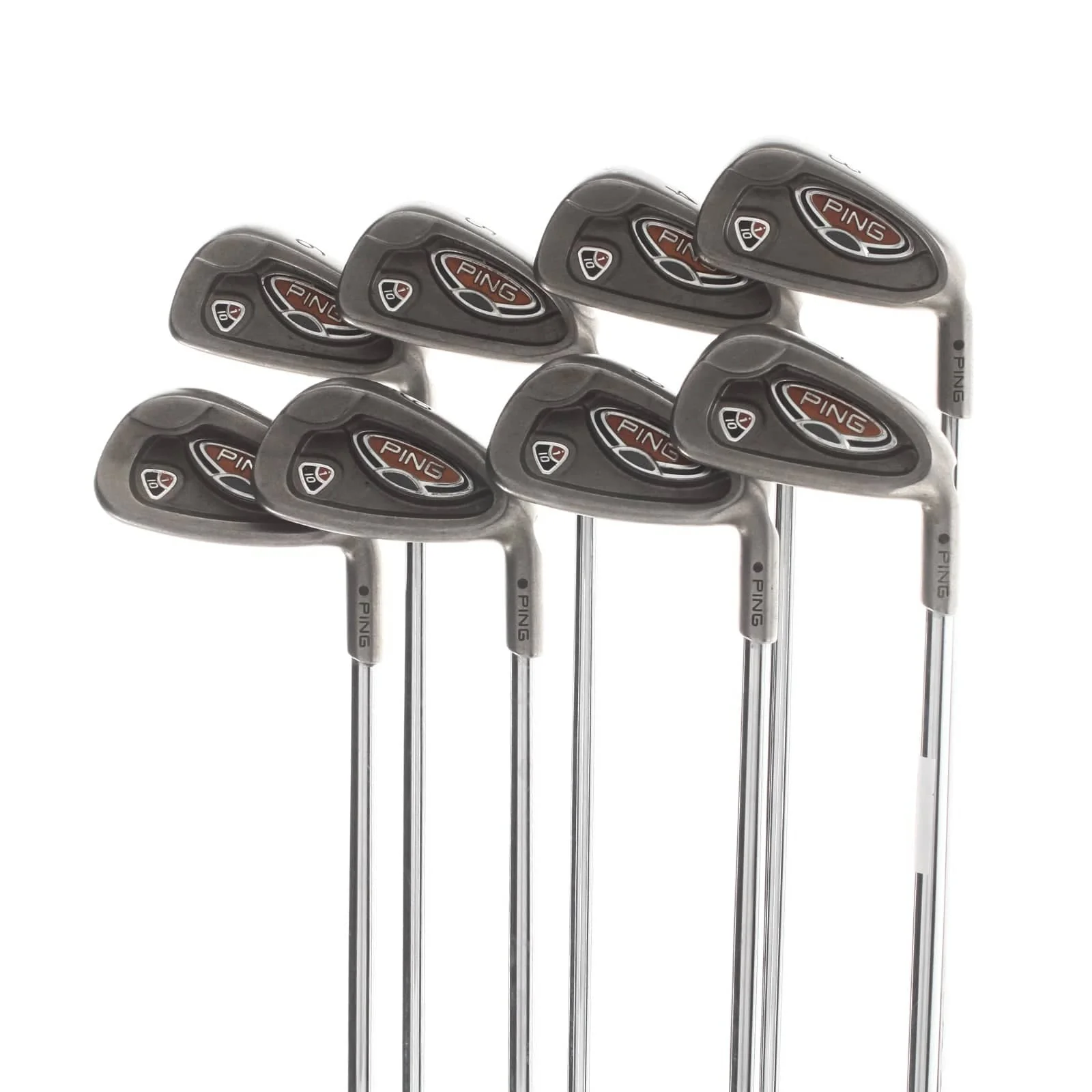 Ping i10 Steel Mens Right Hand Irons 3-PW Black Dot Stiff - Ping AWT