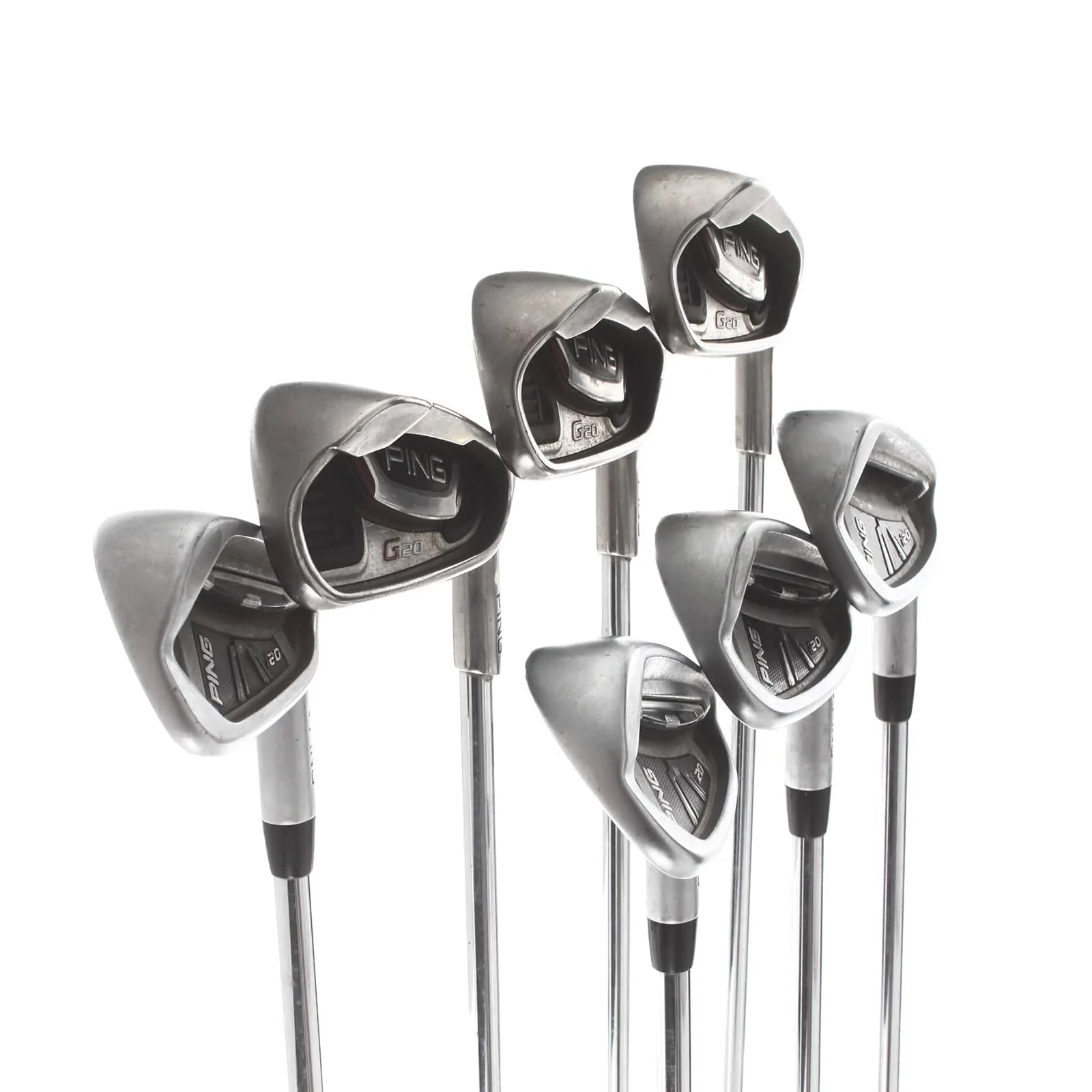 Ping i20 g20 Steel Mens Right Hand Irons 4-PW +0.5" White Dot 4* Upright Regular - CFS REG - Image 2