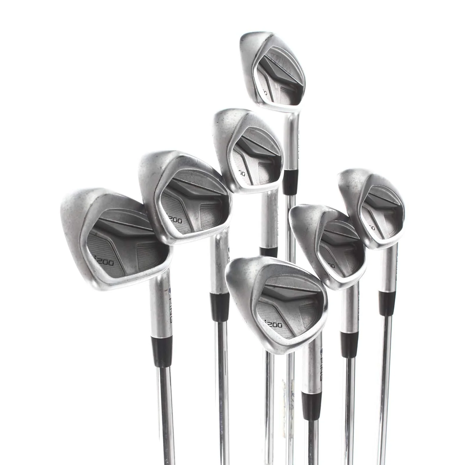 Ping I200 Steel Mens Right Hand Irons 4-PW Blue Dot 1* Upright Stiff - AWT - Image 2