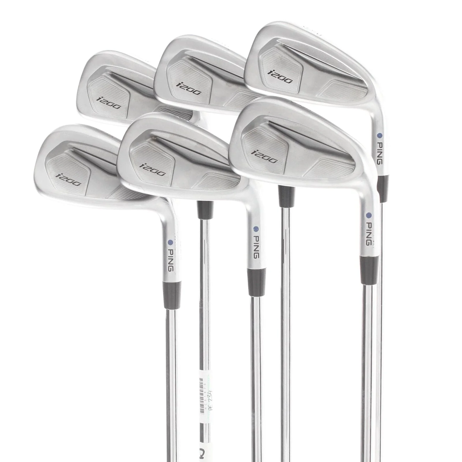 Ping i200 Steel Mens Right Hand Irons 5-PW Blue Dot 1* Upright Regular - Ping AWT 2.0