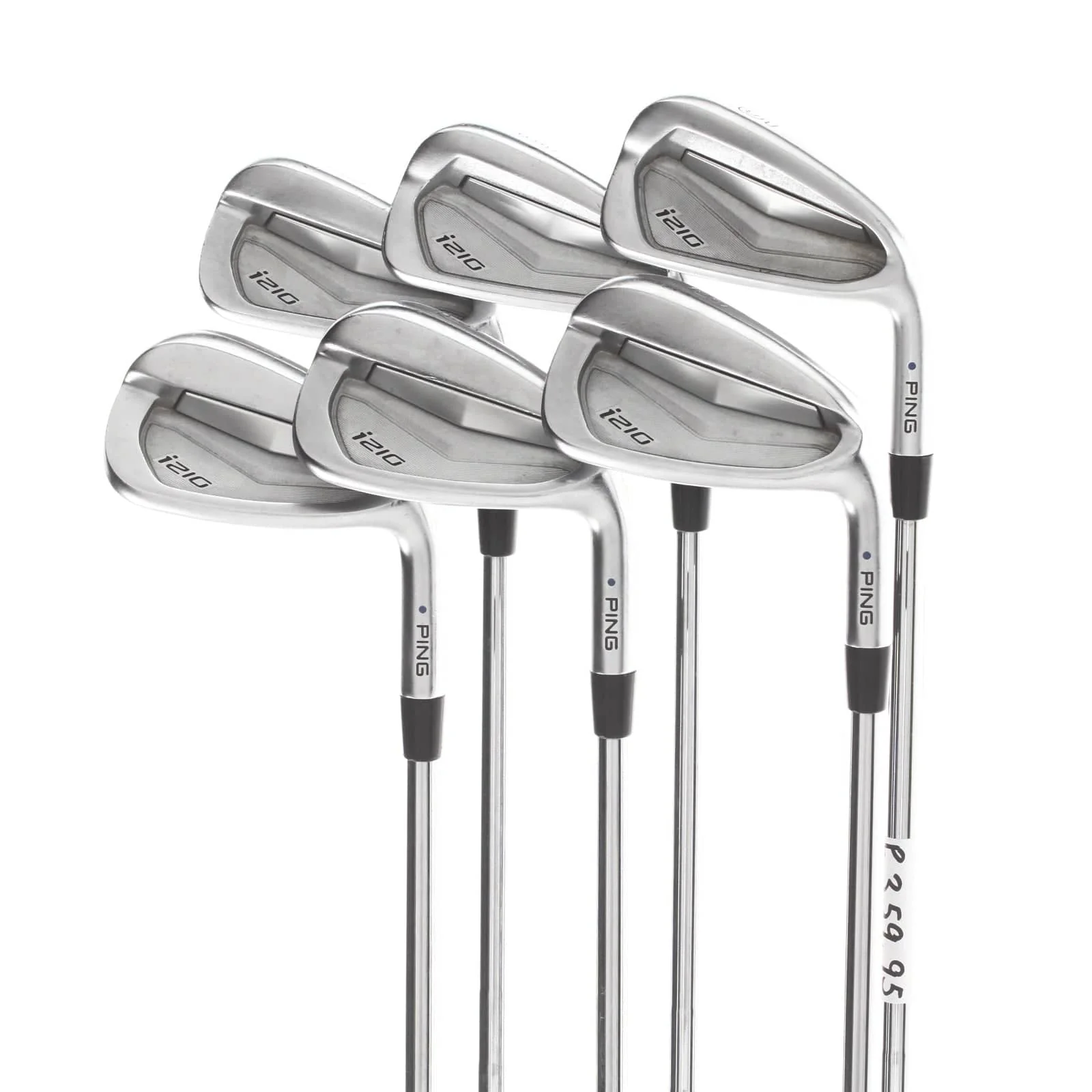 Ping i210 Steel Mens Right Hand Irons 5-PW Black Dot 1* Upright Stiff - KBS Tour 120