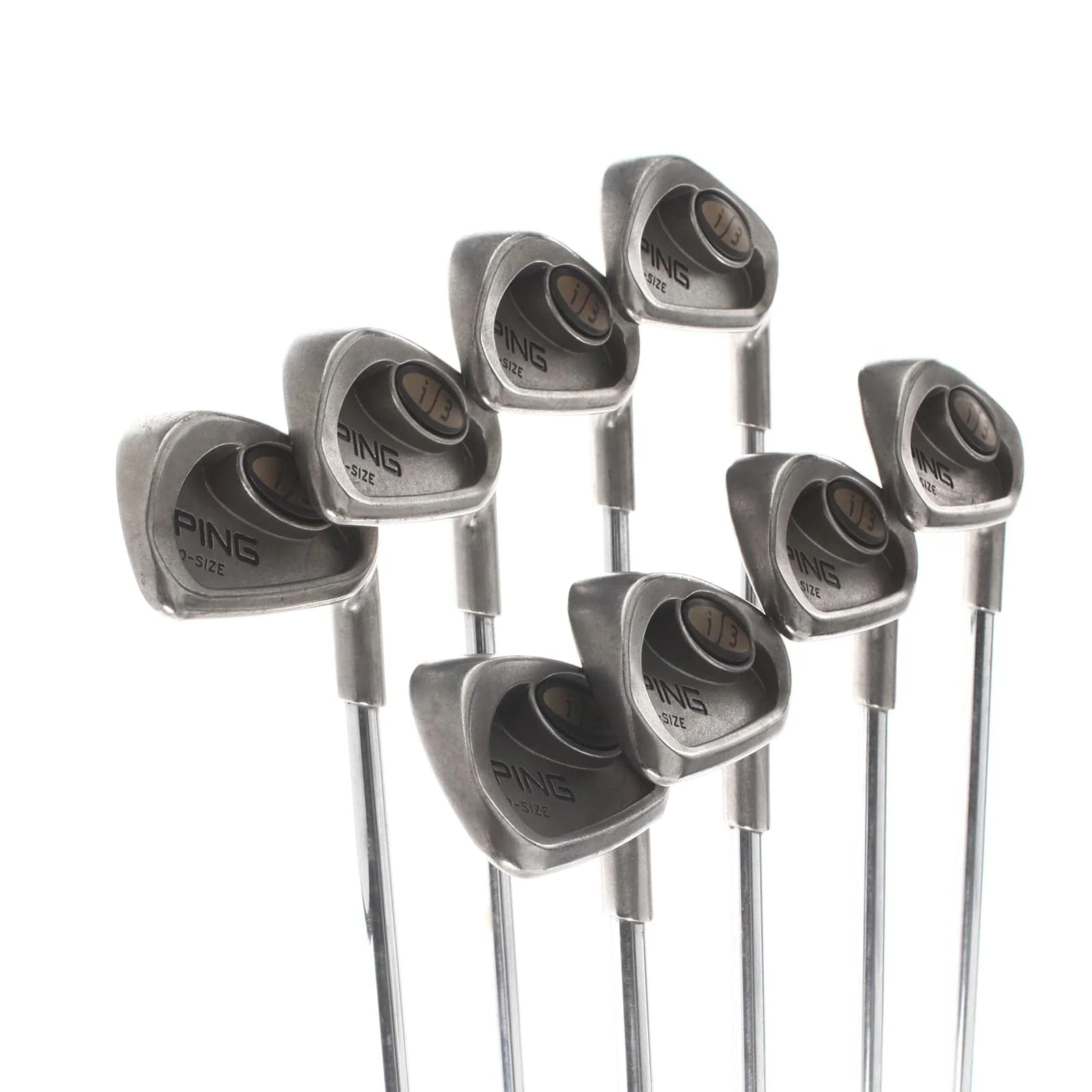 Ping i3 O-Size Steel Mens Right Hand Irons 3-PW Green Dot 2.25* Upright Regular - Cushin' - Image 2