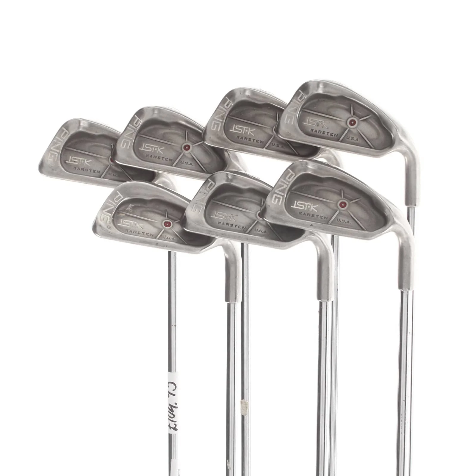 Ping ISI K Steel Mens Right Hand Irons 4-PW Red Dot 0.75* Flat Regular - Cushin JZ