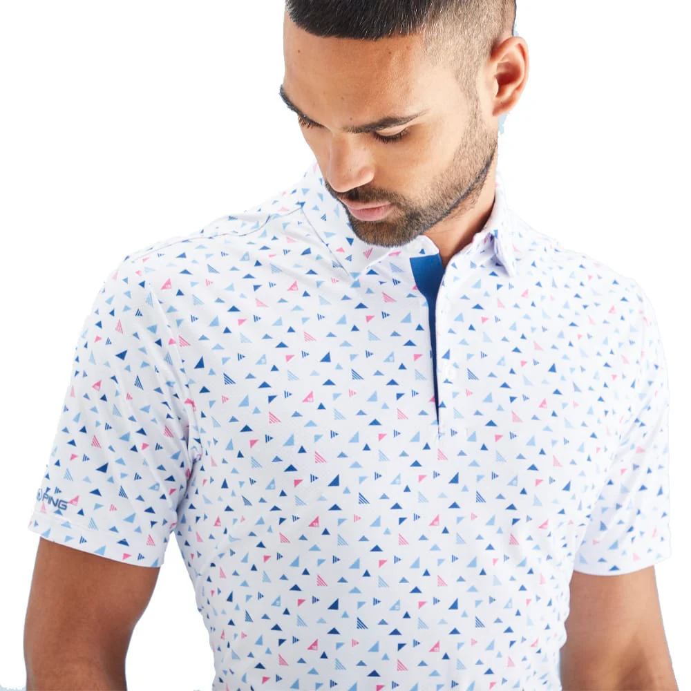 Ping Julian Polo Shirt - White Multi - Image 5