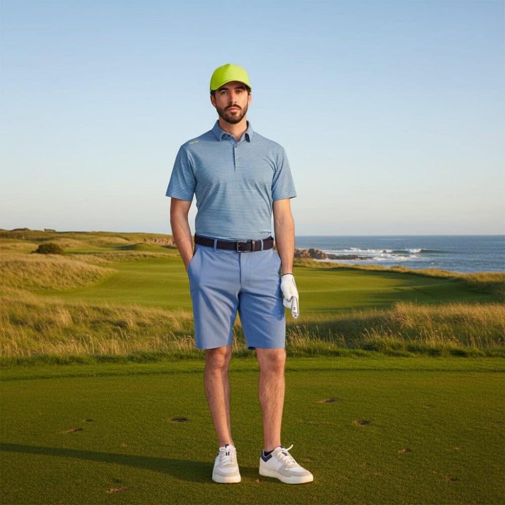 Ping Langford Polo Shirt - Bright Cobalt/Lime - Image 4
