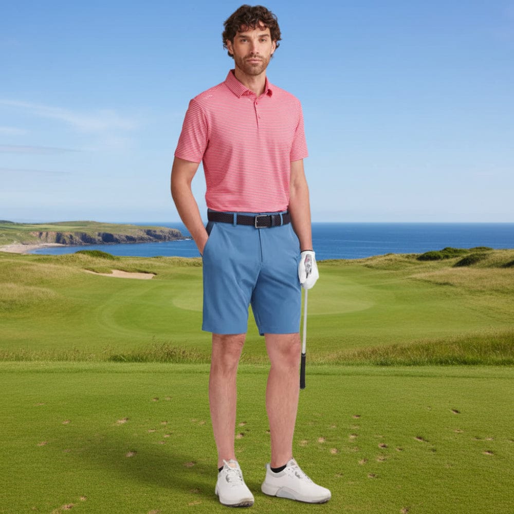 Ping Langford Polo Shirt - Rhapsody Pink/White - Image 4