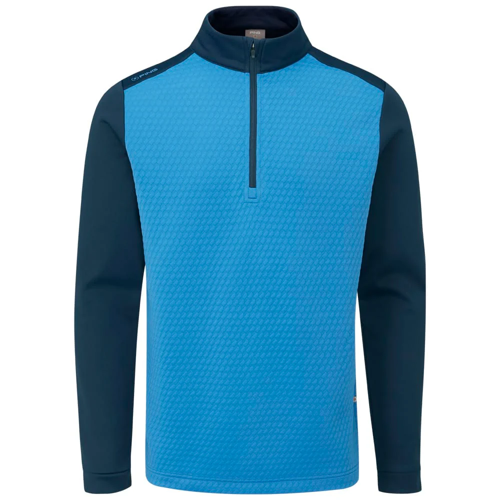 Ping Nolan 1/4 Zip Pullover - Tidal Blue/Navy