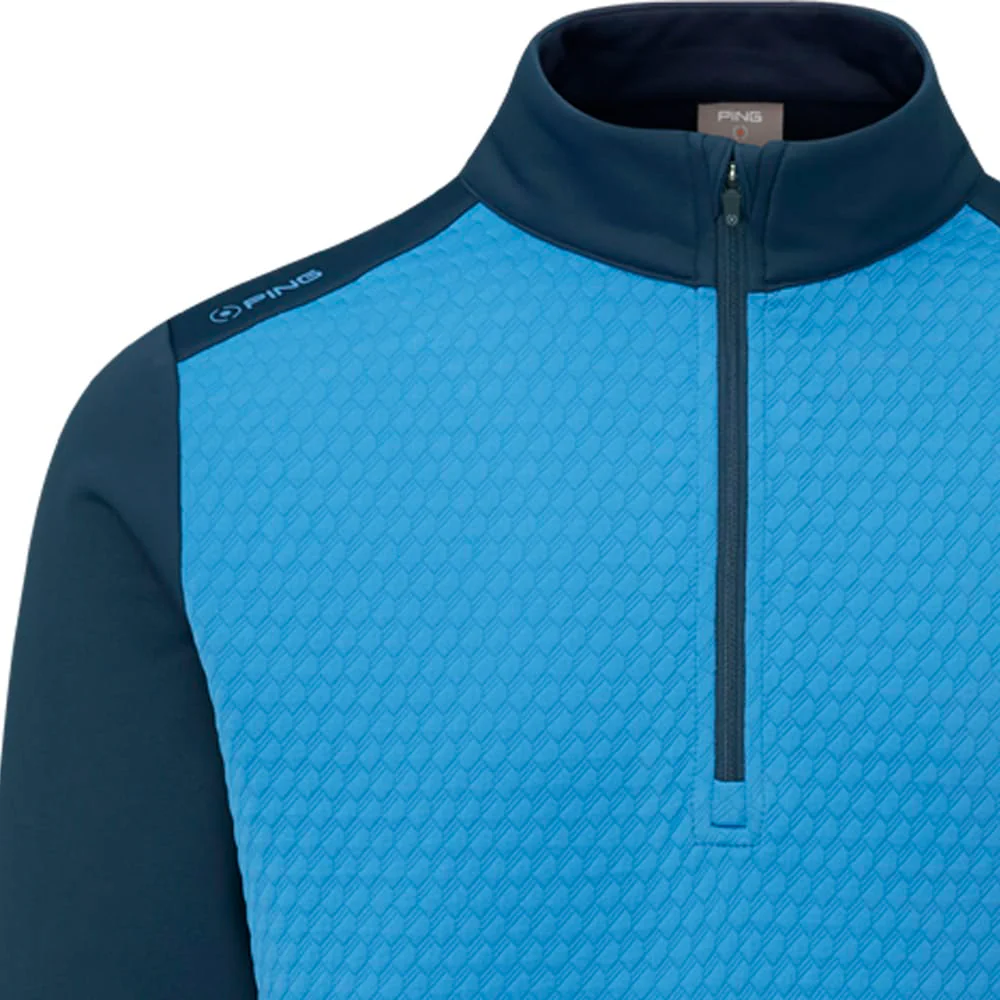 Ping Nolan 1/4 Zip Pullover - Tidal Blue/Navy - Image 3