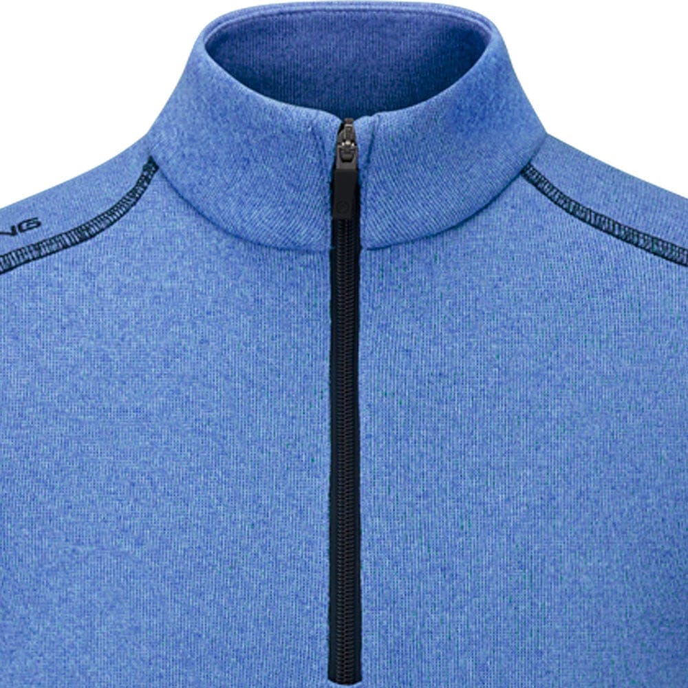 Ping Ramsey Junior 1/2 Zip Sweater - Snorkel Blue Marl - Image 3