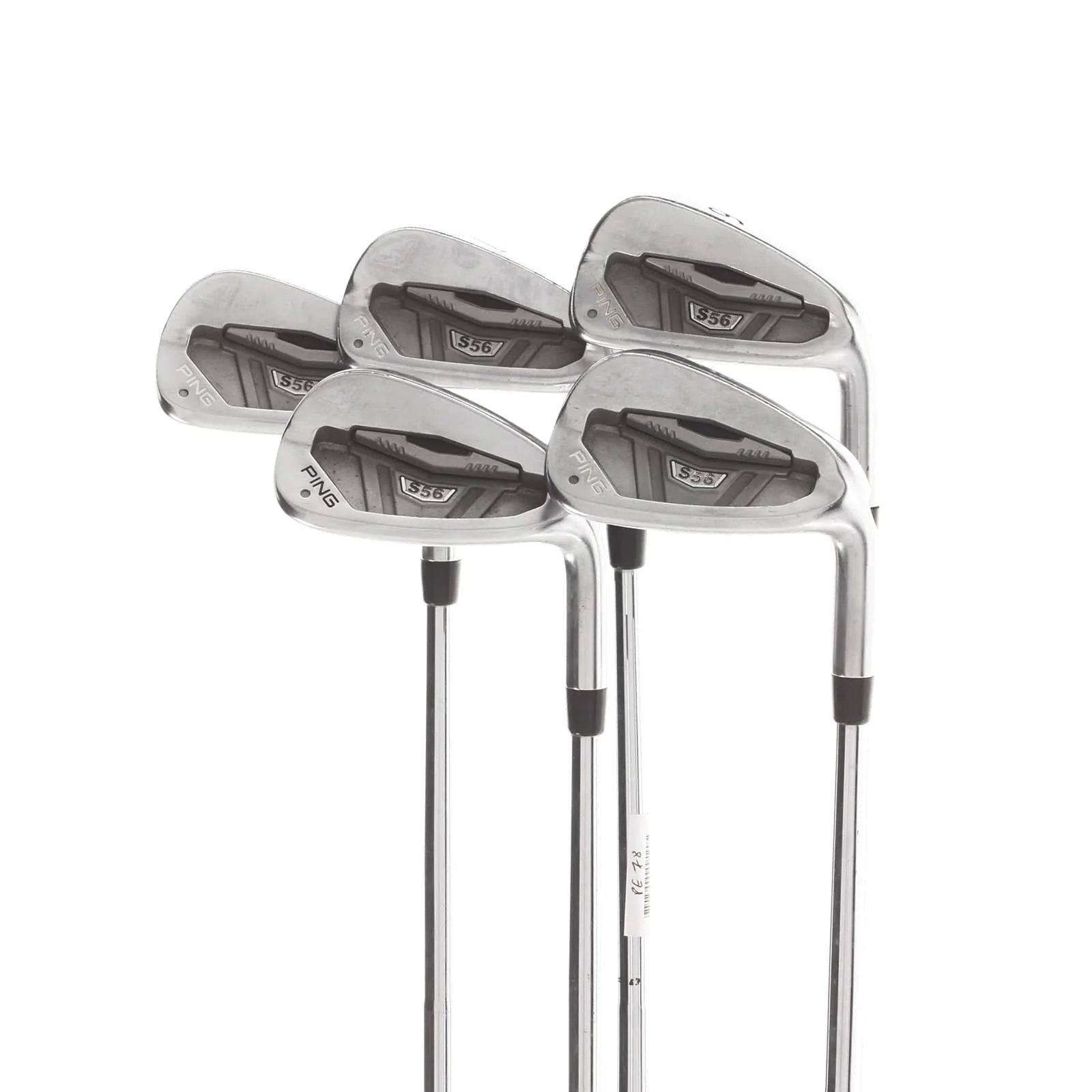 Ping S56 Steel Mens Right Hand Irons 6-PW White Dot 3* Upright Extra Stiff - True Temper