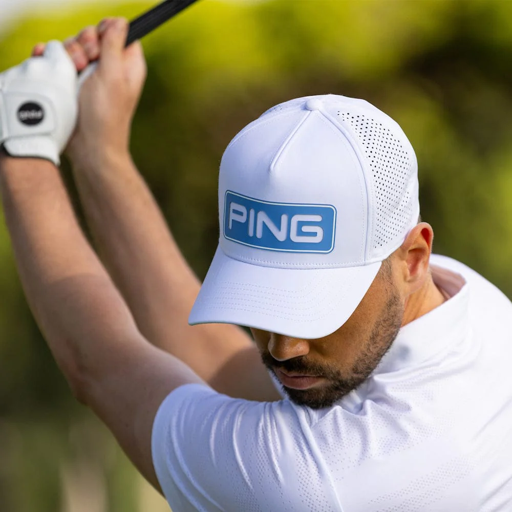 Ping Tour Vented Delta Cap - White/Fresh Water - Image 3
