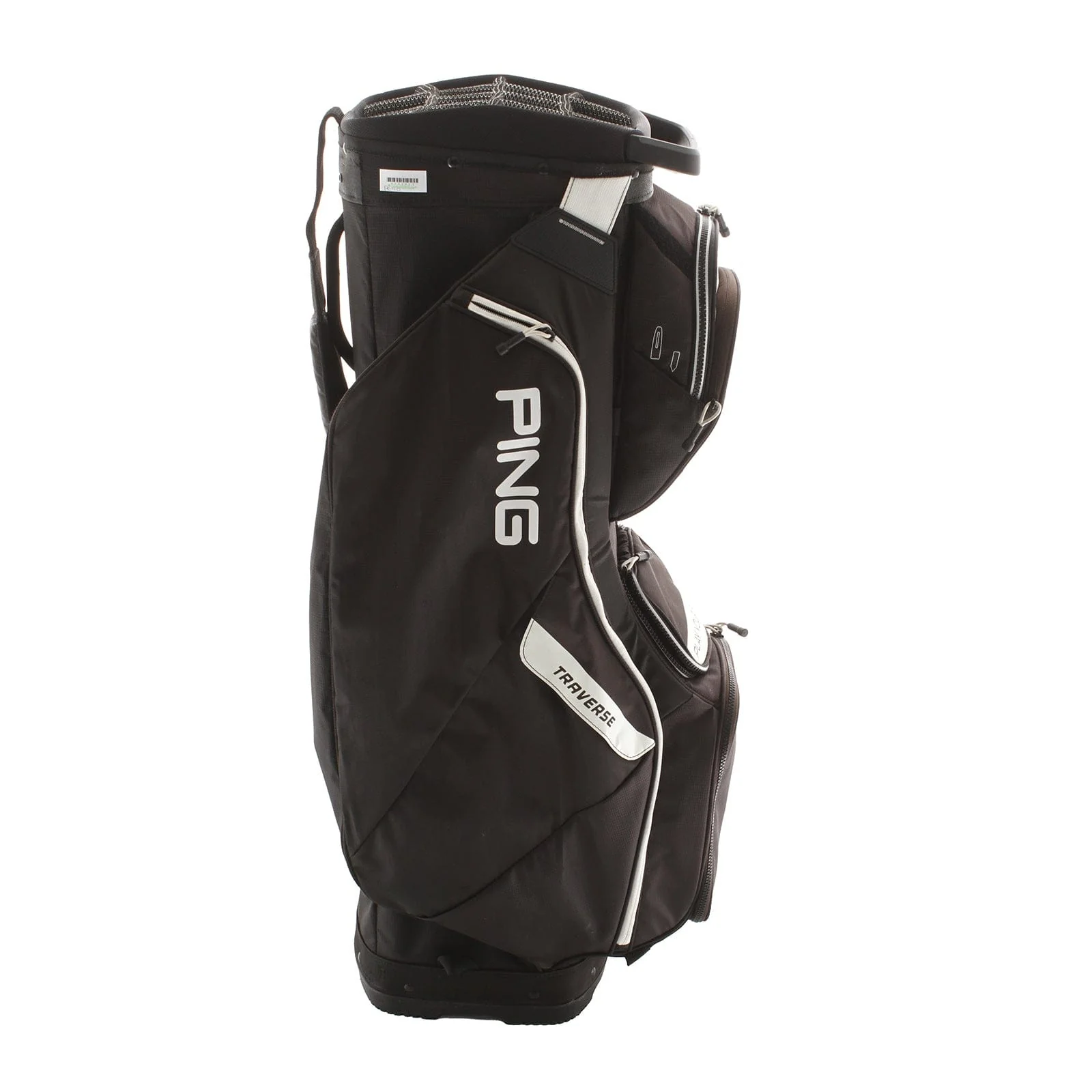 Ping Traverse Cart Bag - Black/White - Image 3