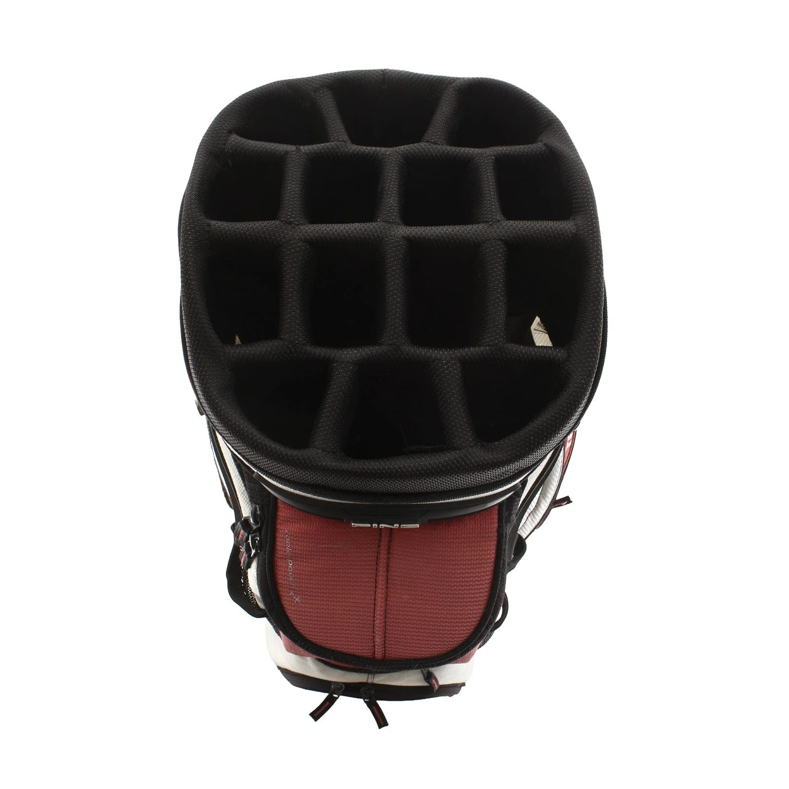 Ping Traverse Cart Bag - Cream/Black/Red - Image 2