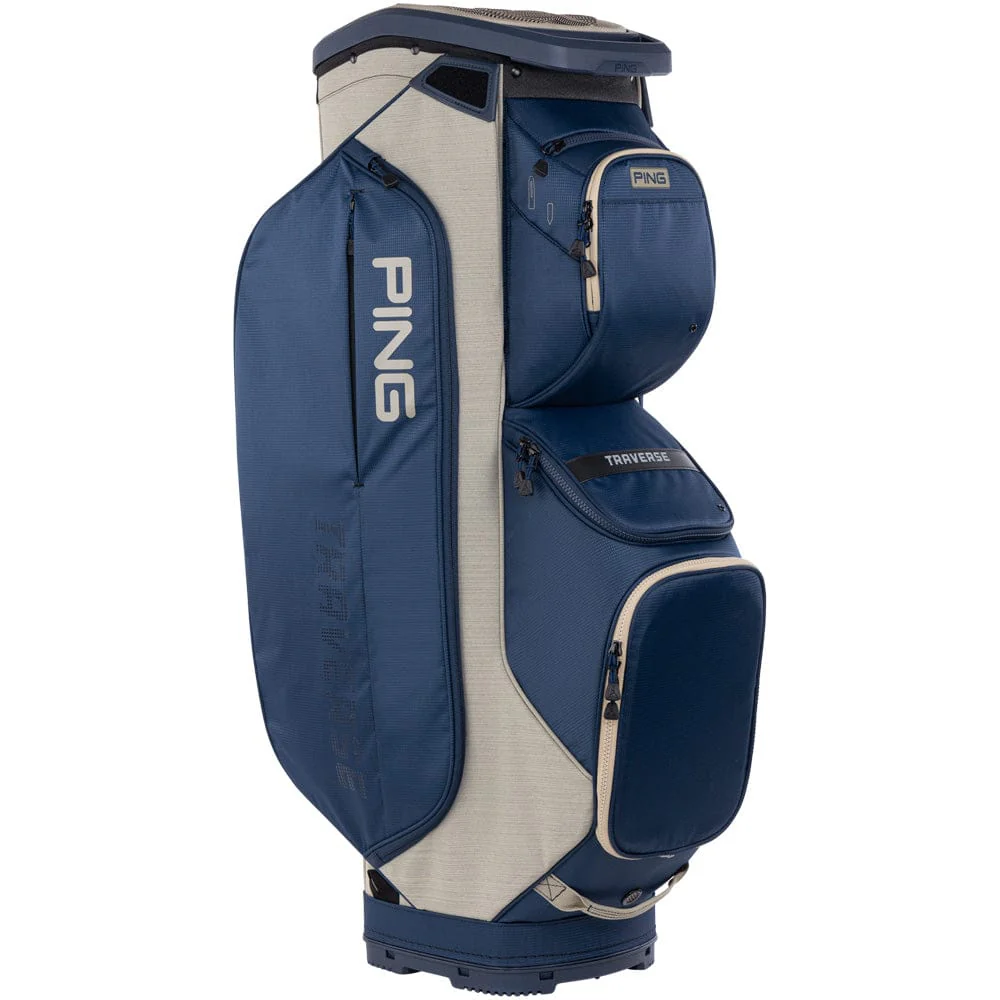 Ping Traverse Cart Bag - Navy/Heather Sand
