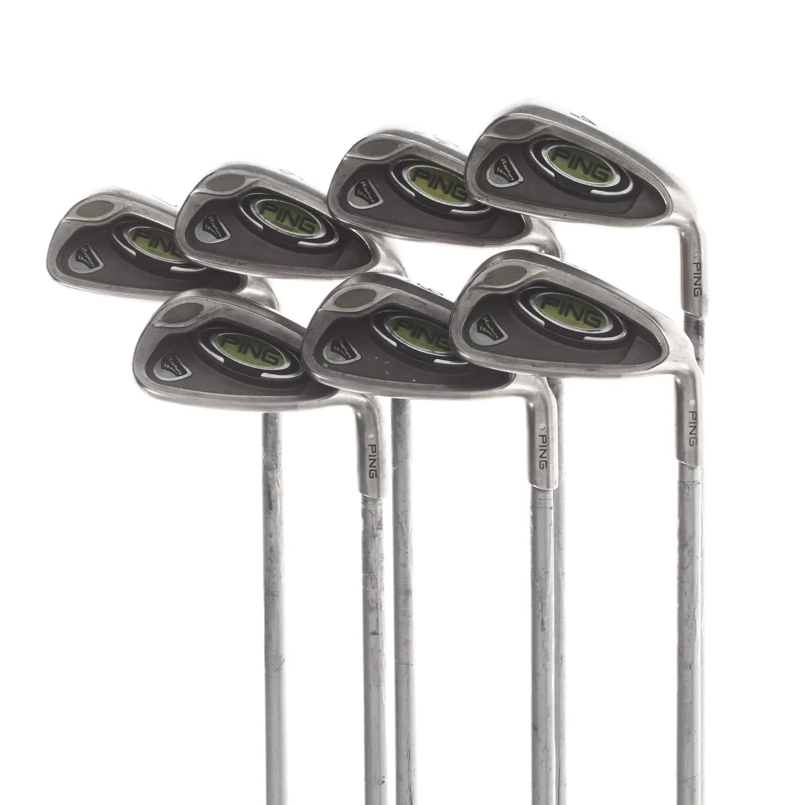 Ping V2 Graphite Mens Right Hand Irons 4-PW White Dot 3* Upright Regular - Ping TFC 909