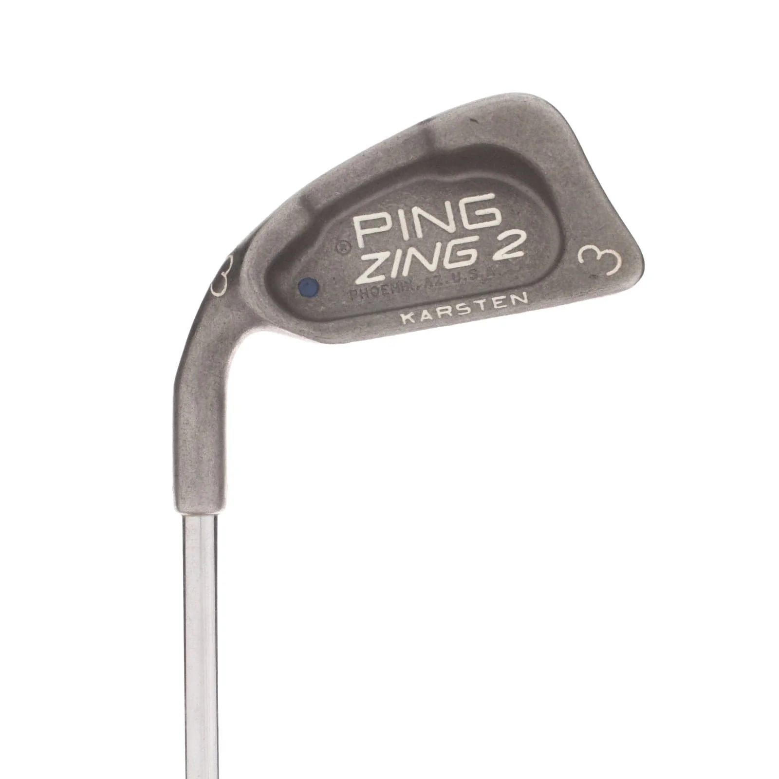 Ping Zing 2 Steel Mens Left Hand 3 Iron Blue Dot 0.75* Upright Regular - Ping Cushin'