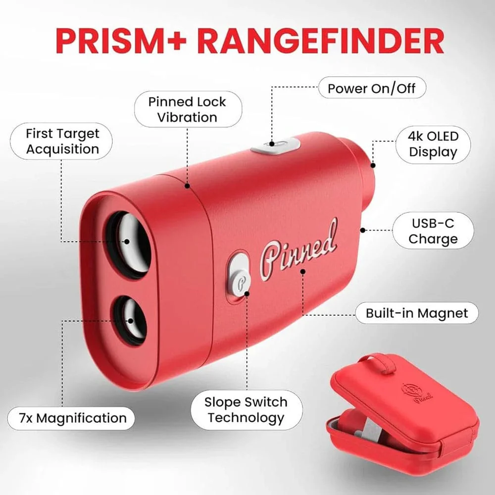 Pinned Golf Prism+ Rangefinder - Red - Image 7