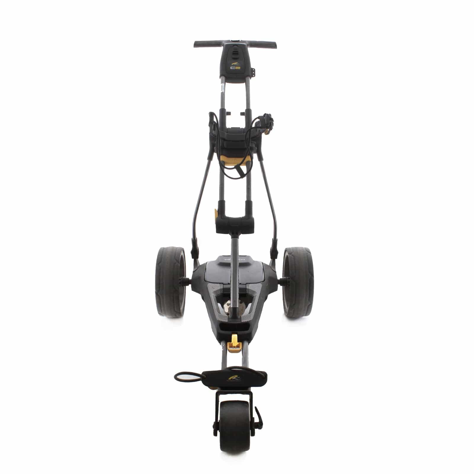 PowaKaddy C2 3-Wheel Electric Trolley 18 Hole Lithium - Black - Image 2