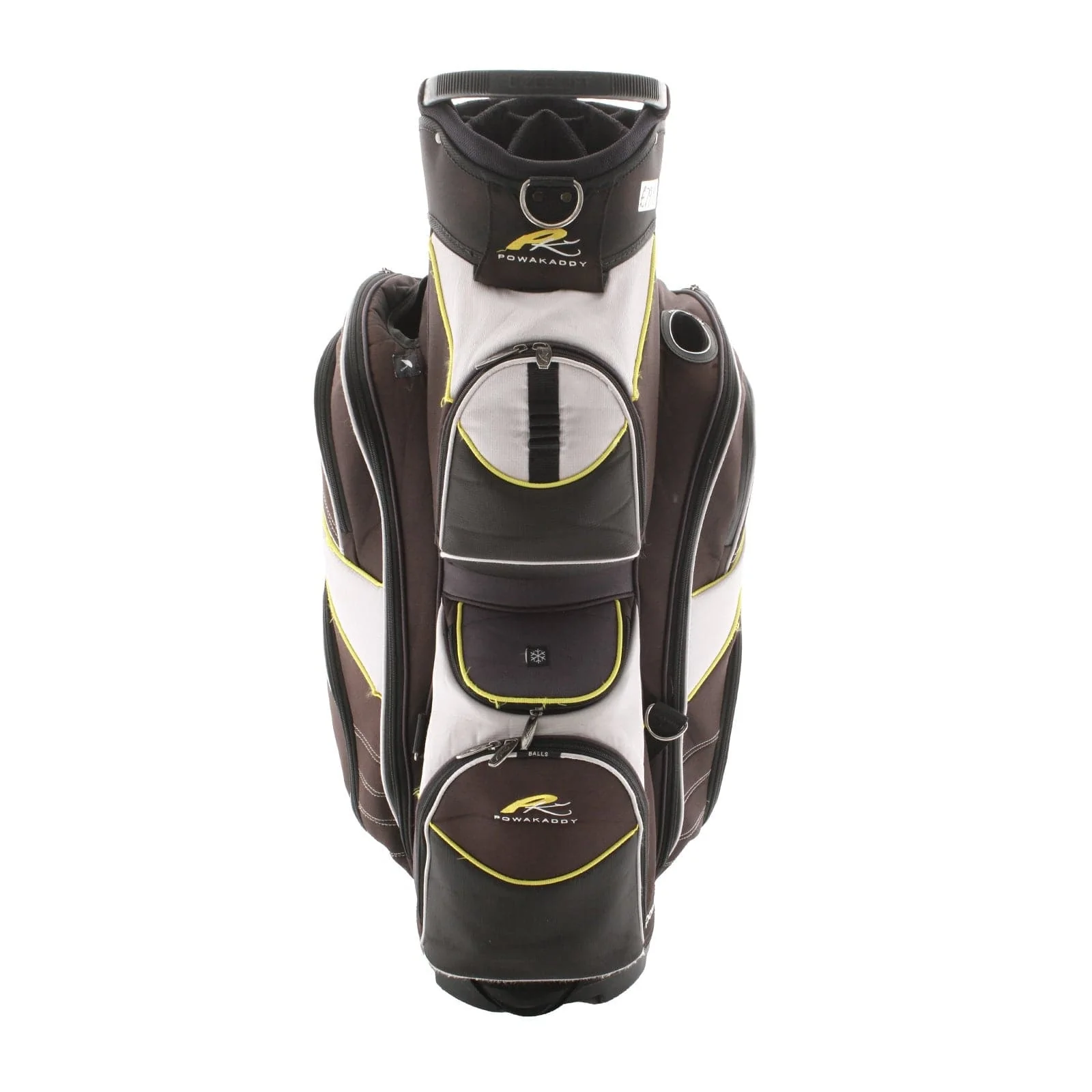 PowaKaddy Cart Bag - Black/White/Yellow - Image 4
