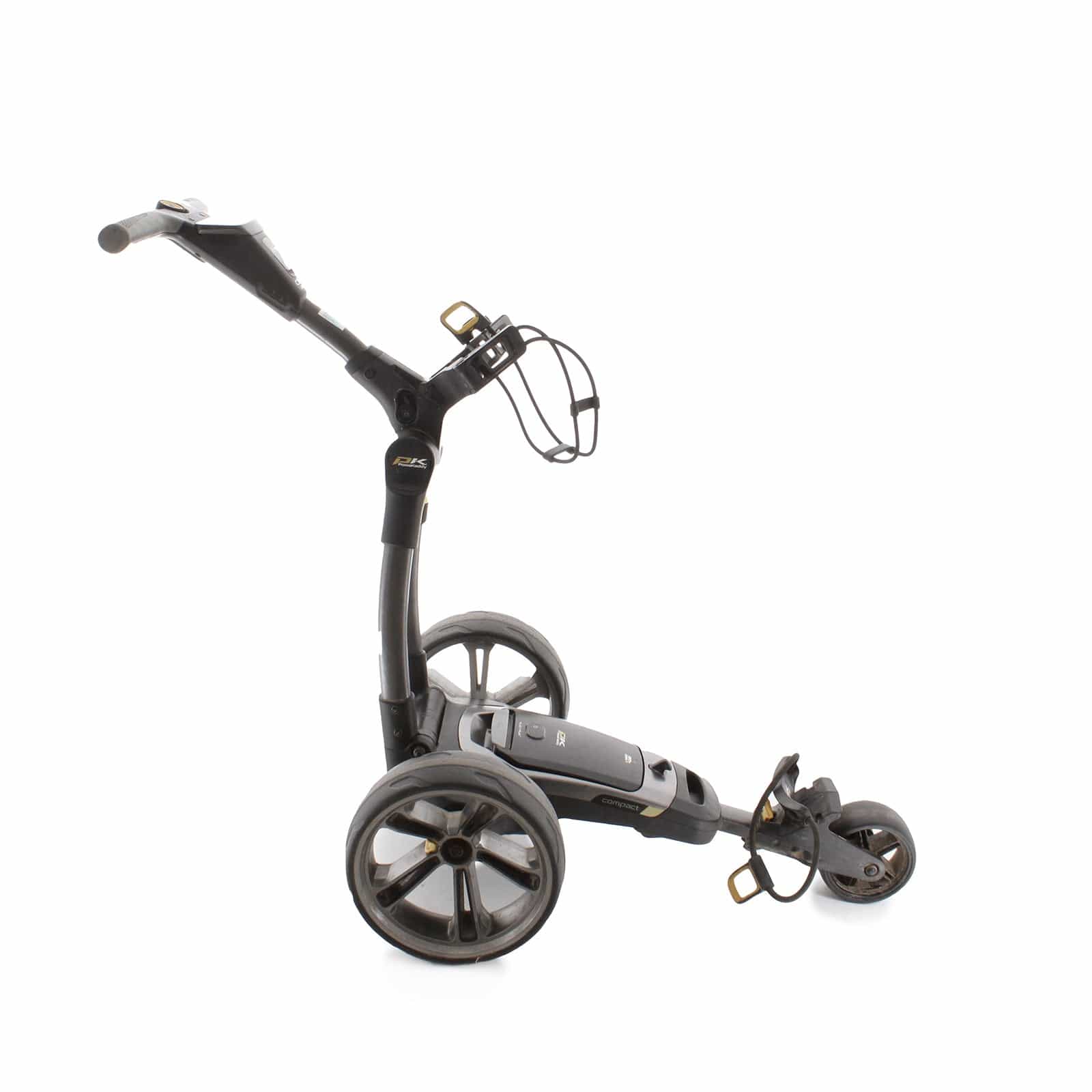 PowaKaddy CT6 3-Wheel Electric Trolley 18 Hole Lithium - Gunmetal Yellow - Image 3