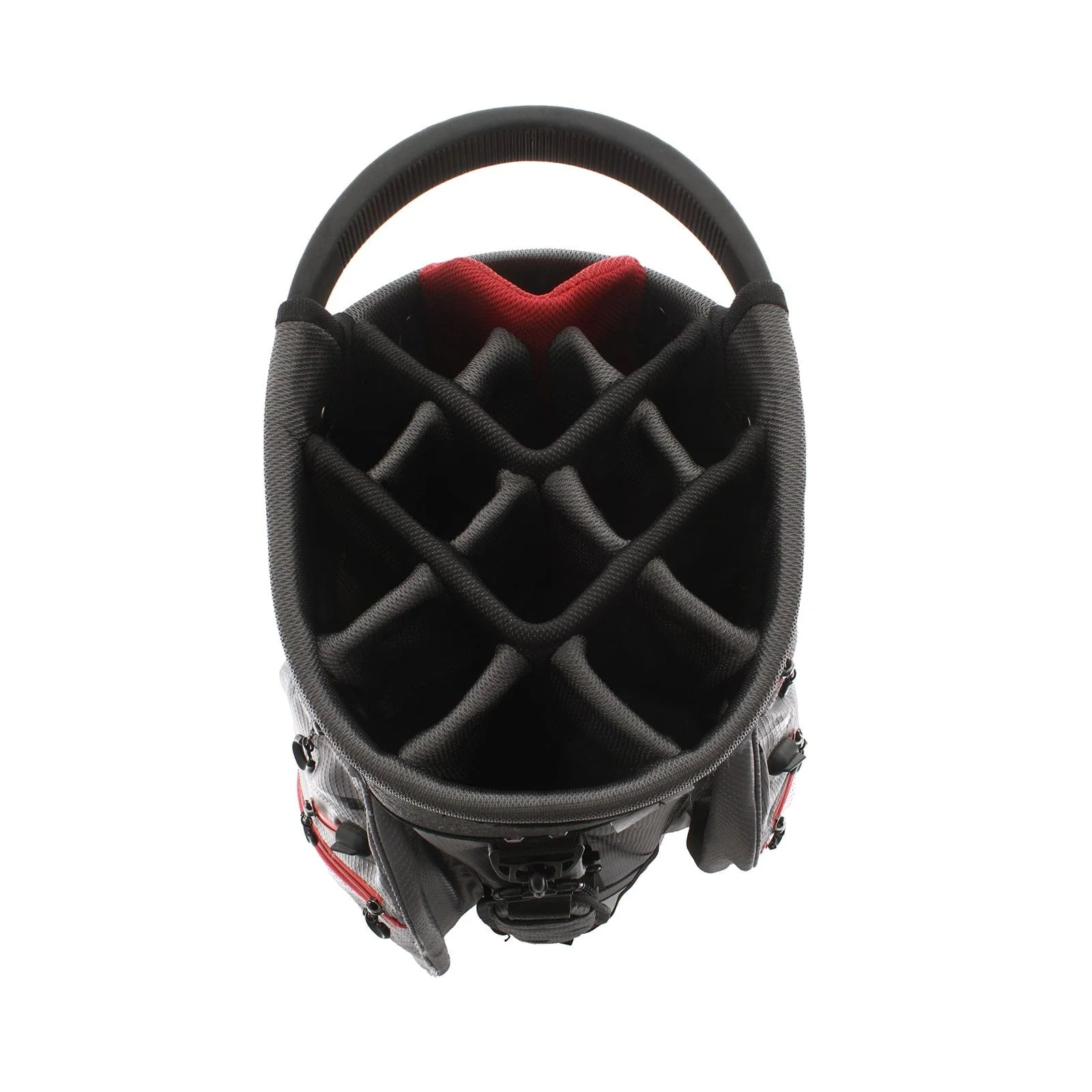 PowaKaddy DLX-Lite Edition Cart Bag - Grey/Red - Image 2