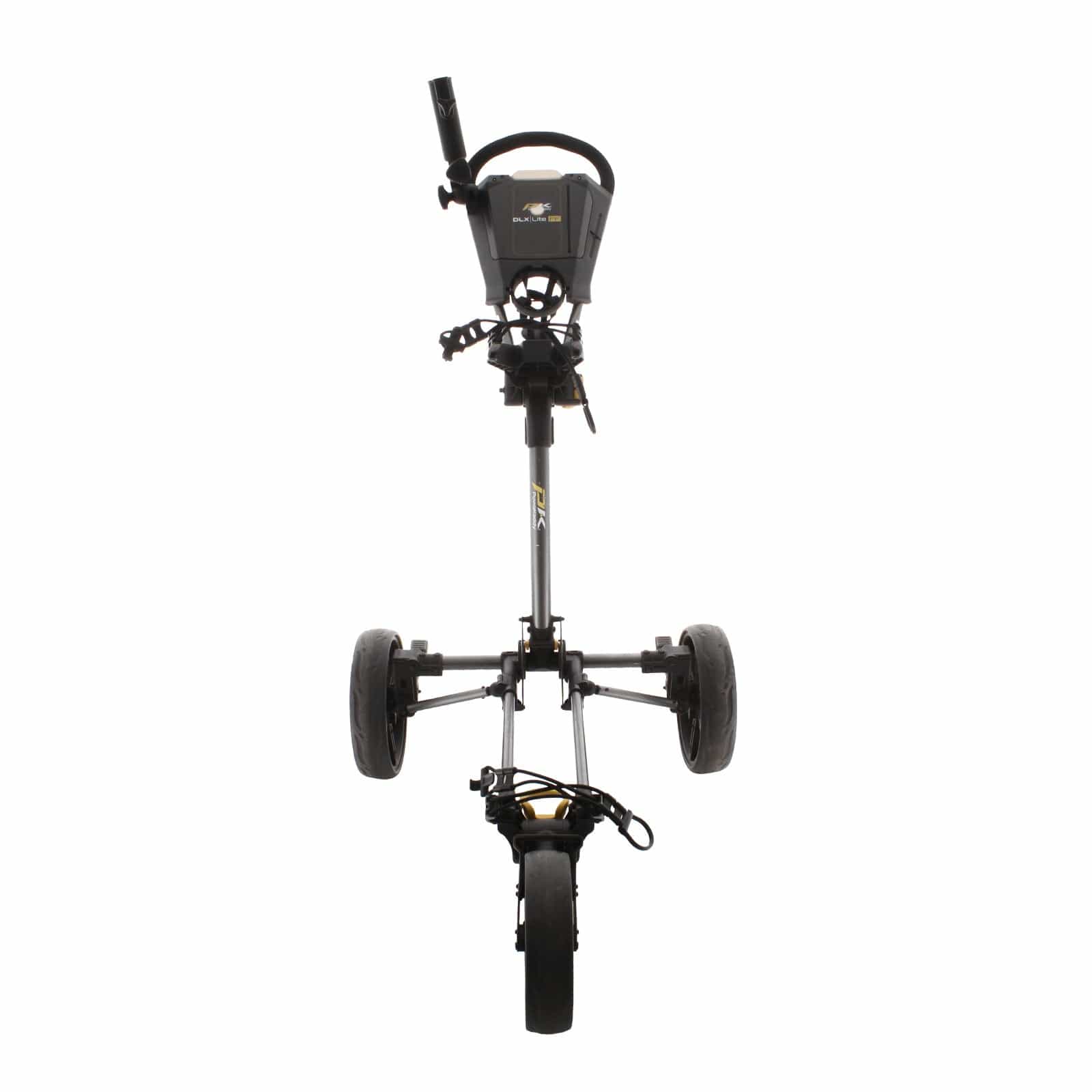 PowaKaddy DLX Lite FF 3-Wheel Push/Pull Trolley - Black/Yellow - Image 2
