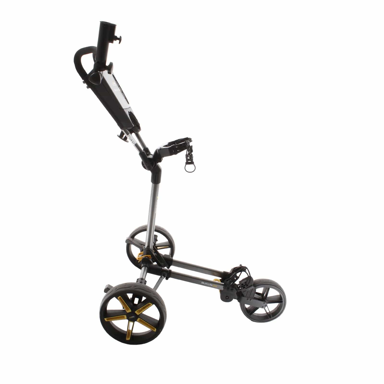 PowaKaddy DLX Lite FF 3-Wheel Push/Pull Trolley - Black/Yellow - Image 3